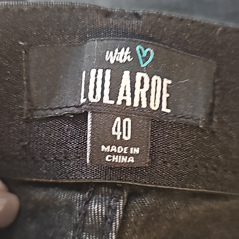Lularoe sz 40 Essential wash black skinny jeans sz 20W WJ145 - Picture 4 of 6